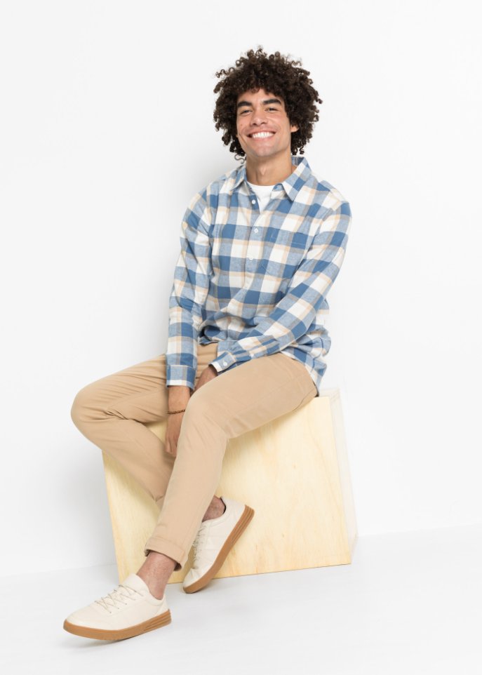 Flanell-Langarmhemd