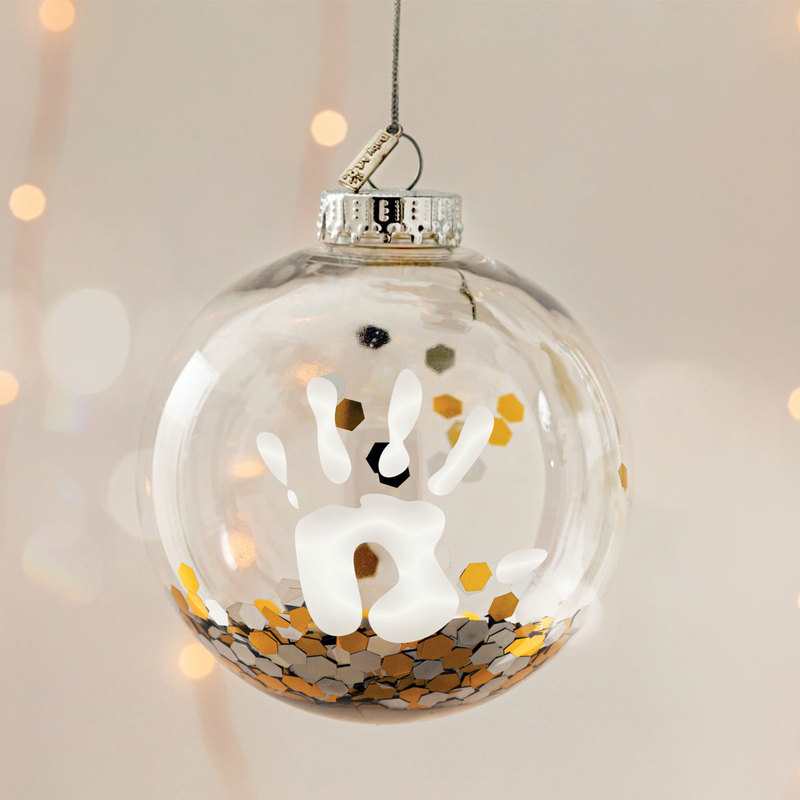 Boule de Noël Confettis personnalisable Baby Art