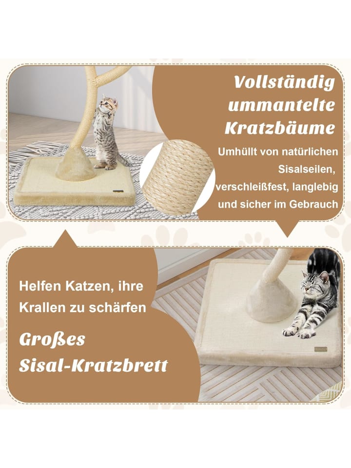 COSTWAY 178 cm Katzenbaum in Beige günstig kaufen onesize