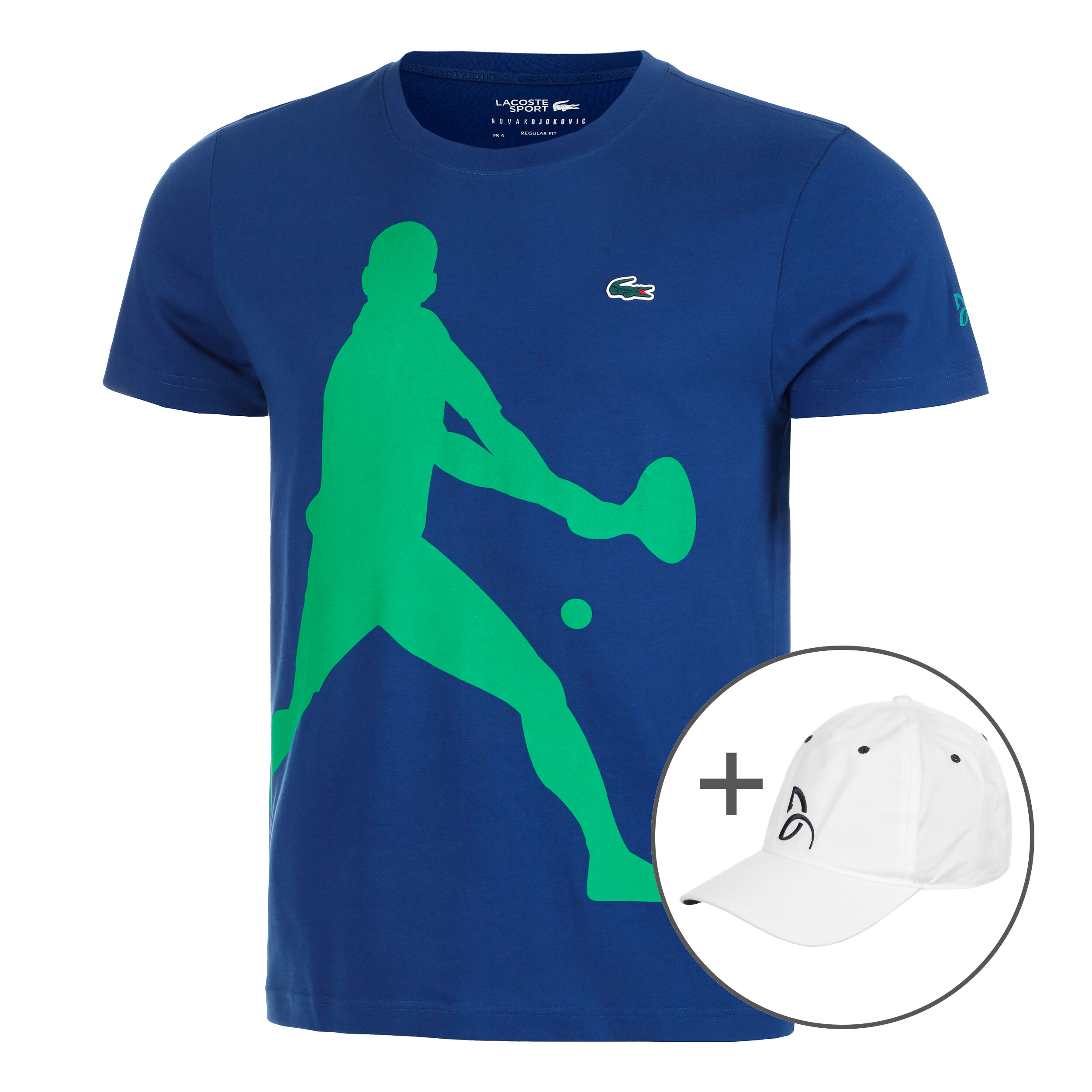 T-Shirt Plus Gratisartikel Herren - Blau, Grün