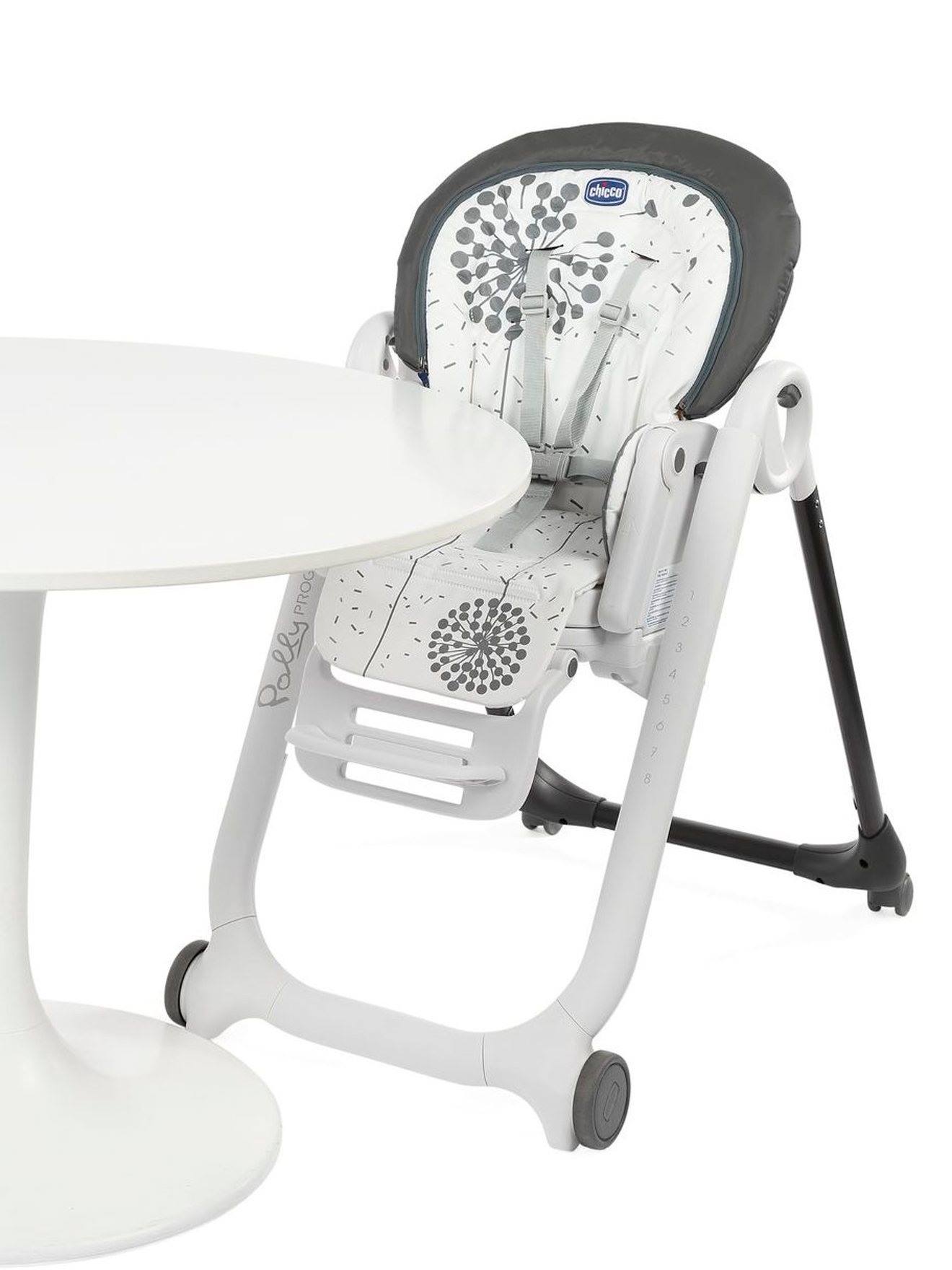 Chaise haute évolutive CHICCO Polly Progres5 gris