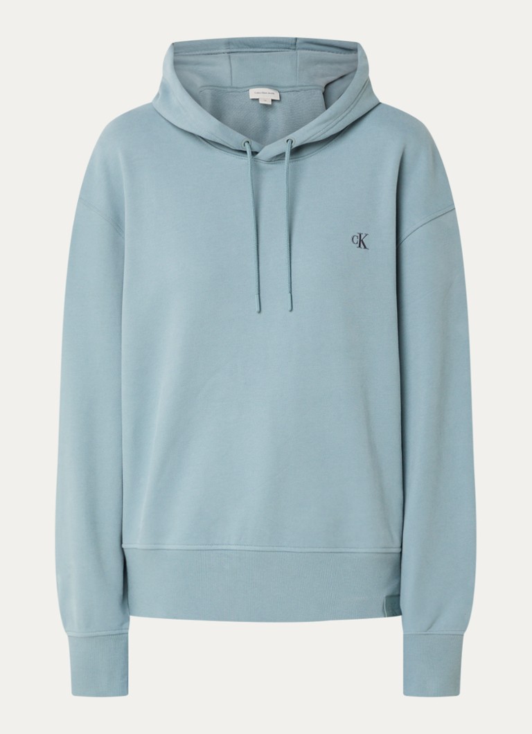 Calvin Klein kapučjaka ar izšuvumu no logotipa