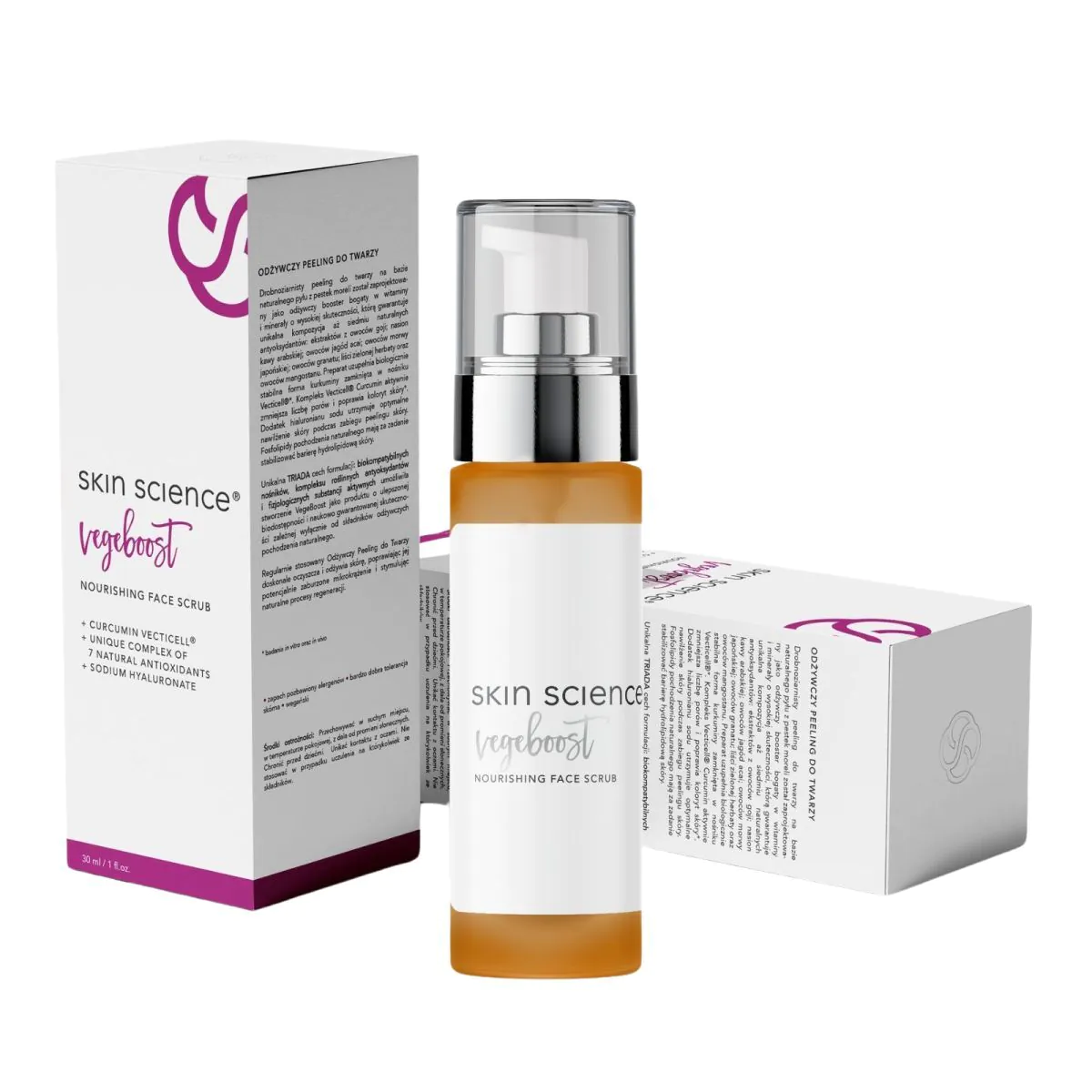 Skin Science Vege Boost pilingas yra twarzy