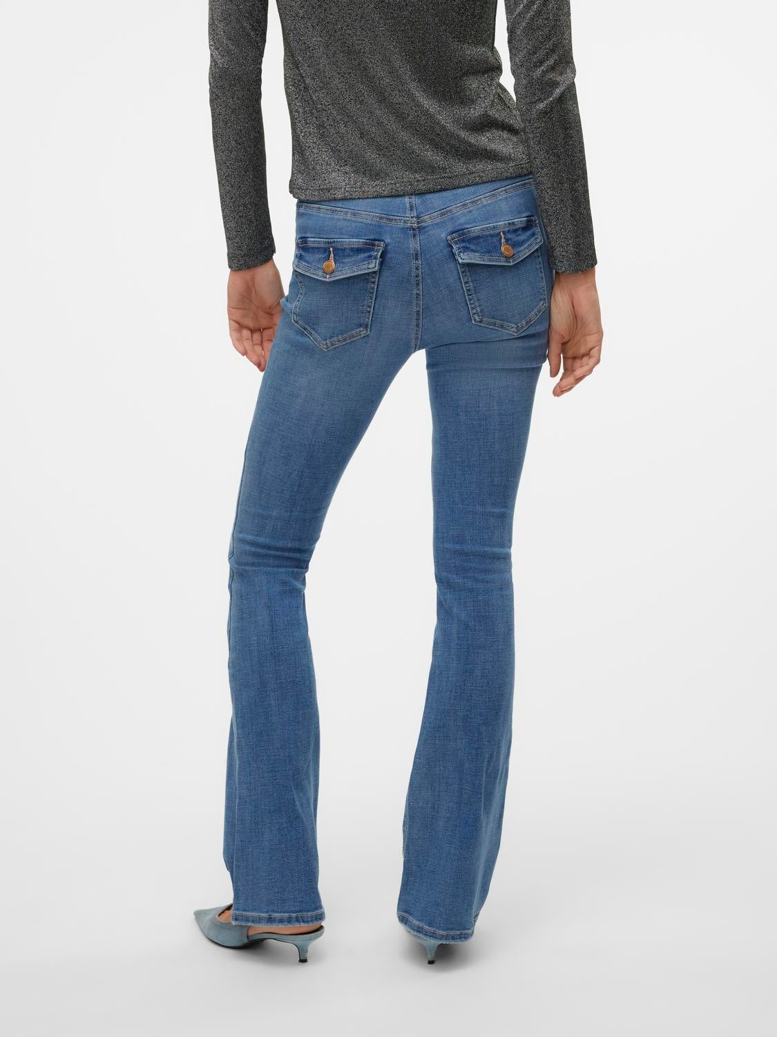 VMFLASH Mid Rise Ausgestellt Jeans