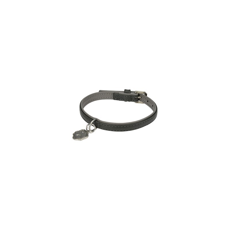 MORE Hundehalsbänder MORE FOR Deluxe Halsband anthrazit S