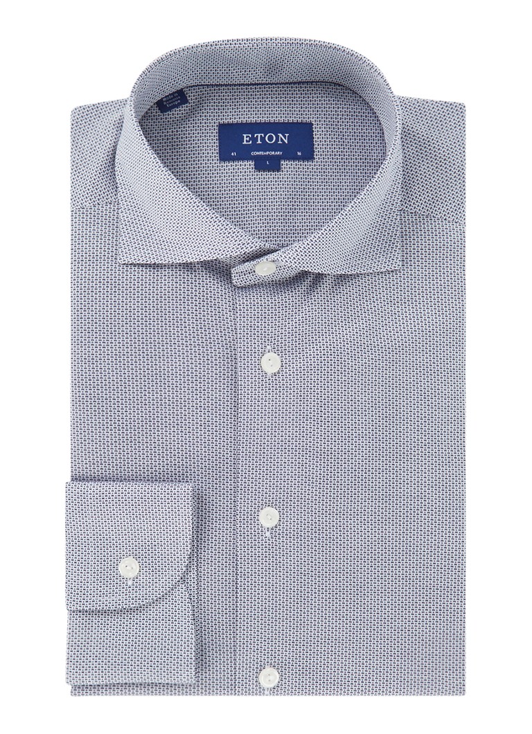 Košile Eton Regular Fit s tkanou texturou