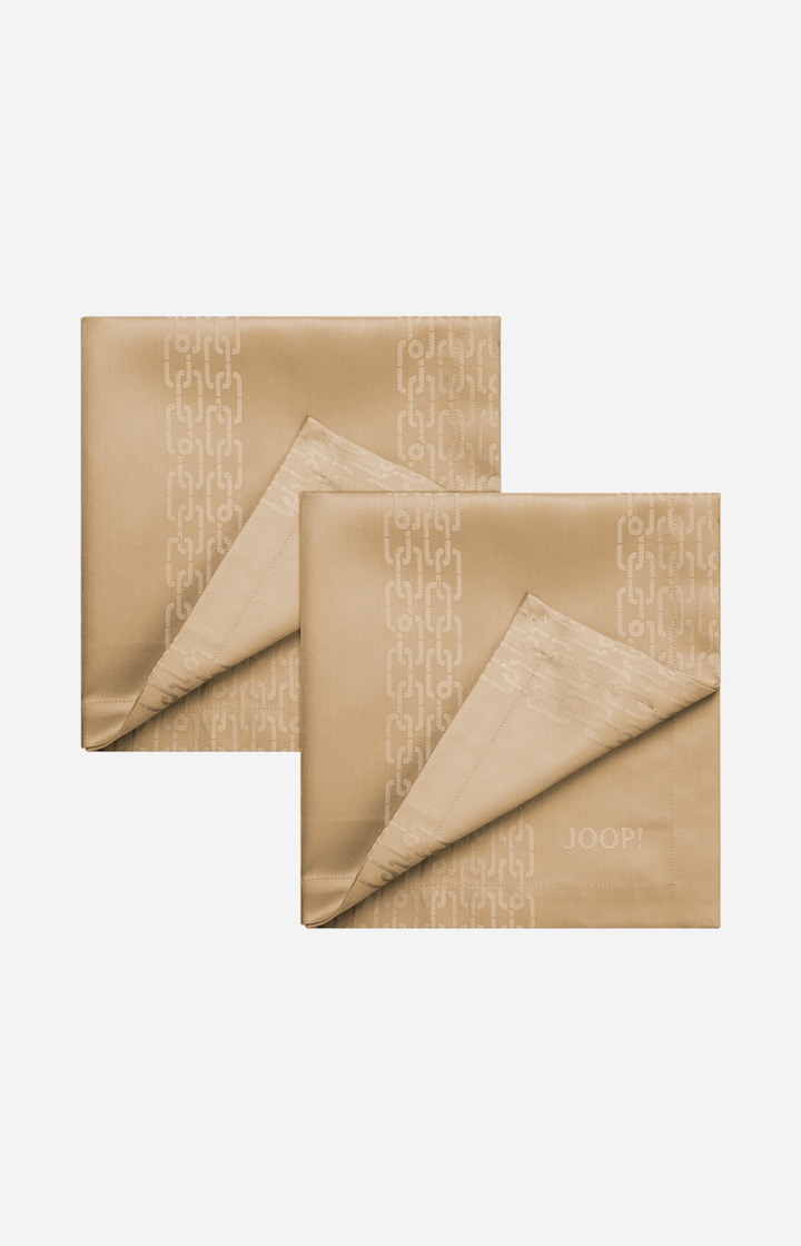 Serviette JOOP! CHAINS in Gold - 2er Set, 50 x 50 cm - im JOOP!
