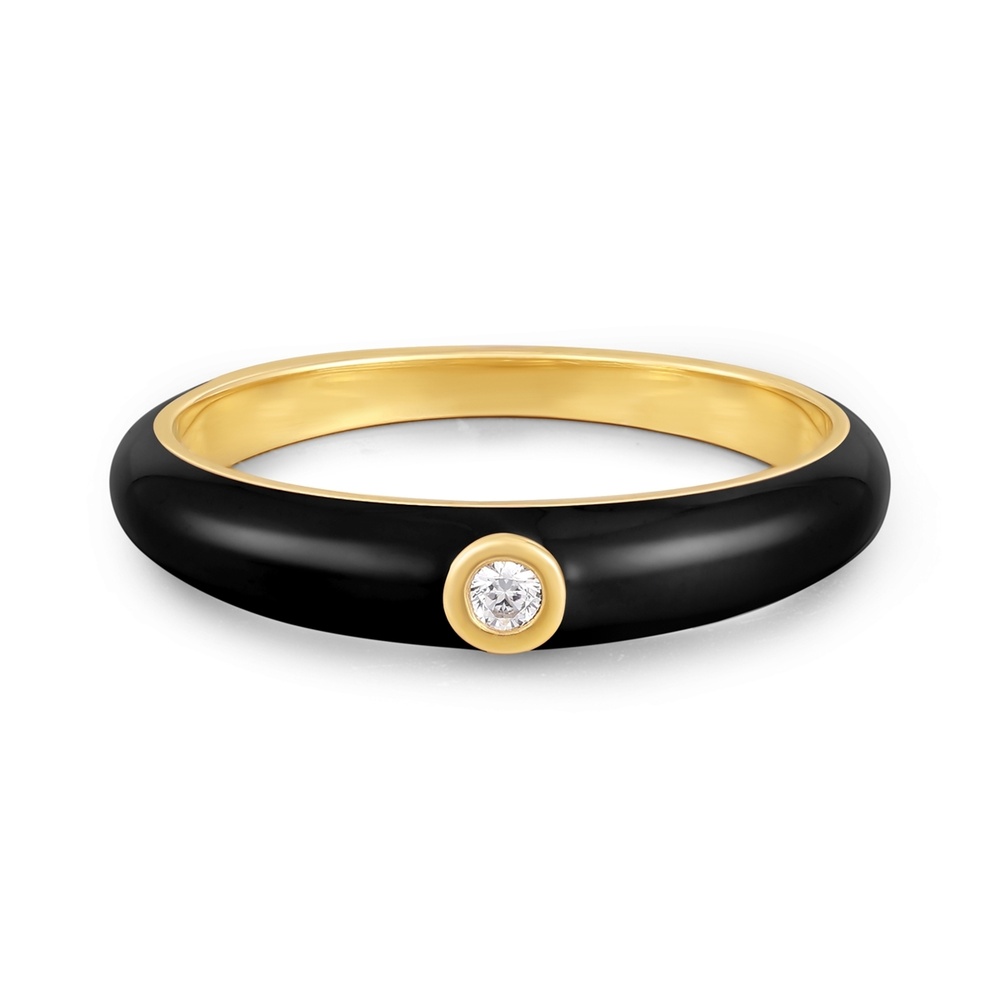Glanzstücke München Bague Argent sterling Oxyde de zirconium (CZ) en Or jaune Bague
