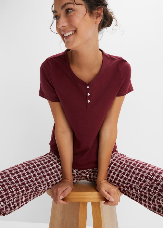 Pyjama mit Knopfleiste