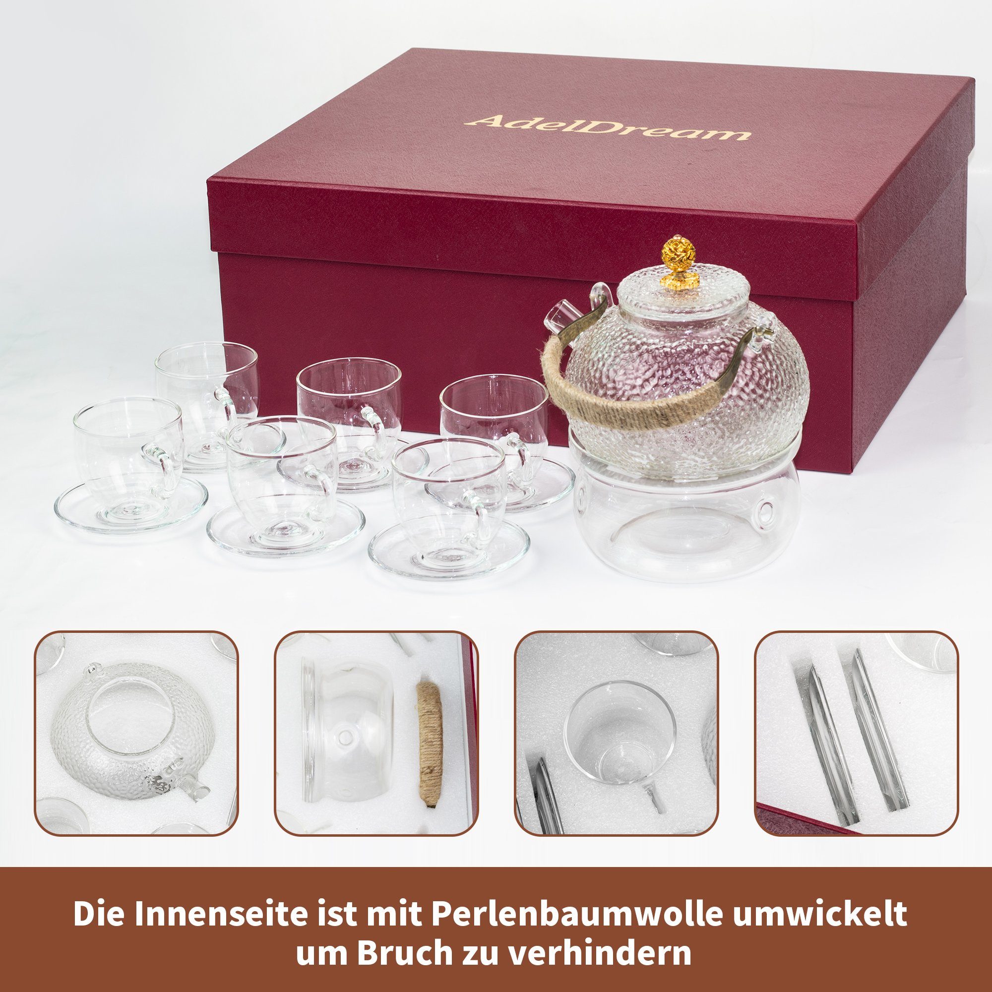 AdelDream Teekanne Hochwertiges Teekanne Kit