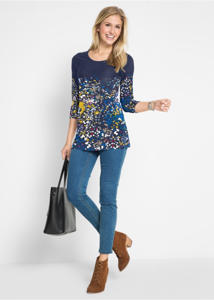 Langärmlige Shirt-Tunika
