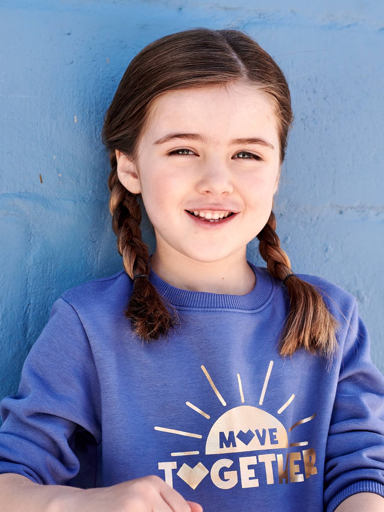 Vertbaudet Mädchen Sport-Sweatshirt SUNRISE - blau