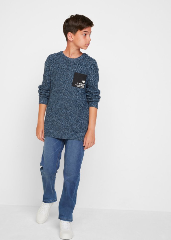 Jungen Jeans mit Fleece, Slim Fit