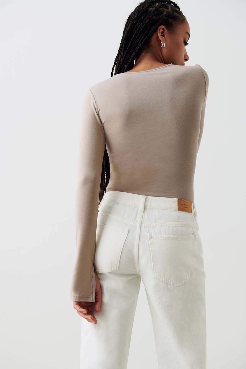 Soft touch crew neck top