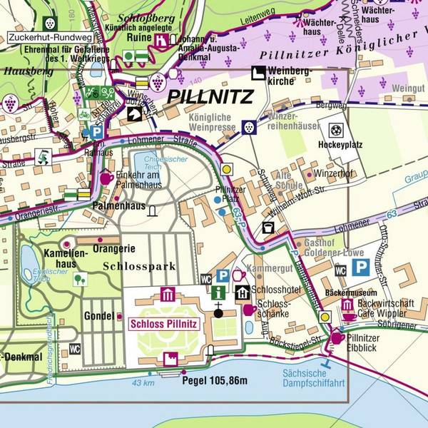 Dresdner Elbhang 1 : 10 000 - Wanderkarte