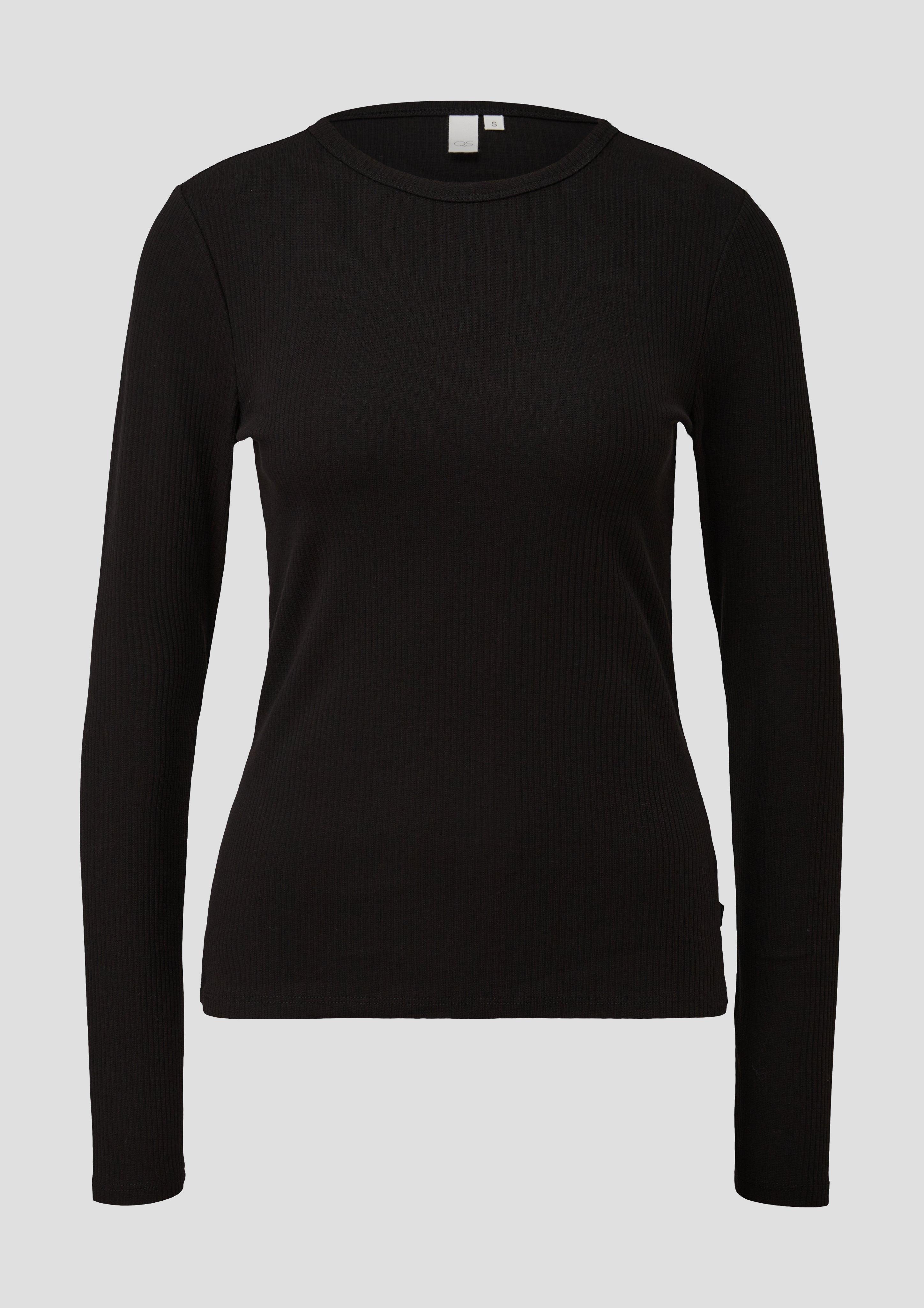 Langarmshirt mit Rippstruktur  2141201-9999