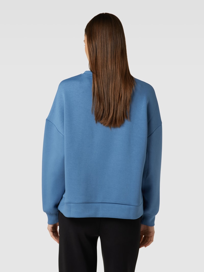 Oversized Sweatshirt mit überschnittenen Schultern in rauchblau