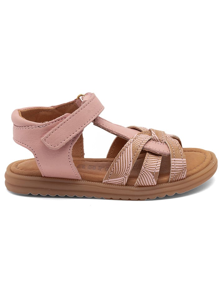 bisgaard Leder-Sandalen in Rosa günstig kaufen