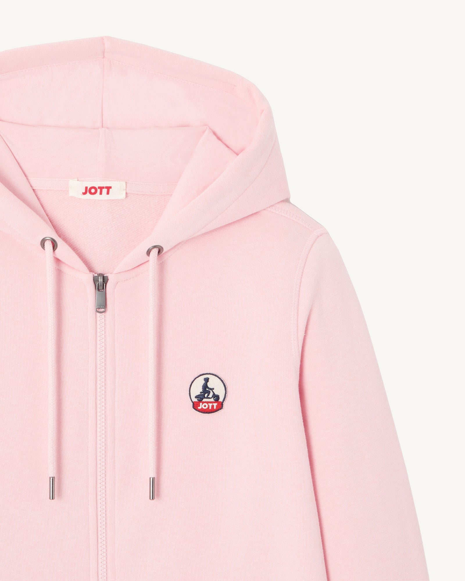 Sweat à capuche en coton biologique Rose pêche Oaxaca
