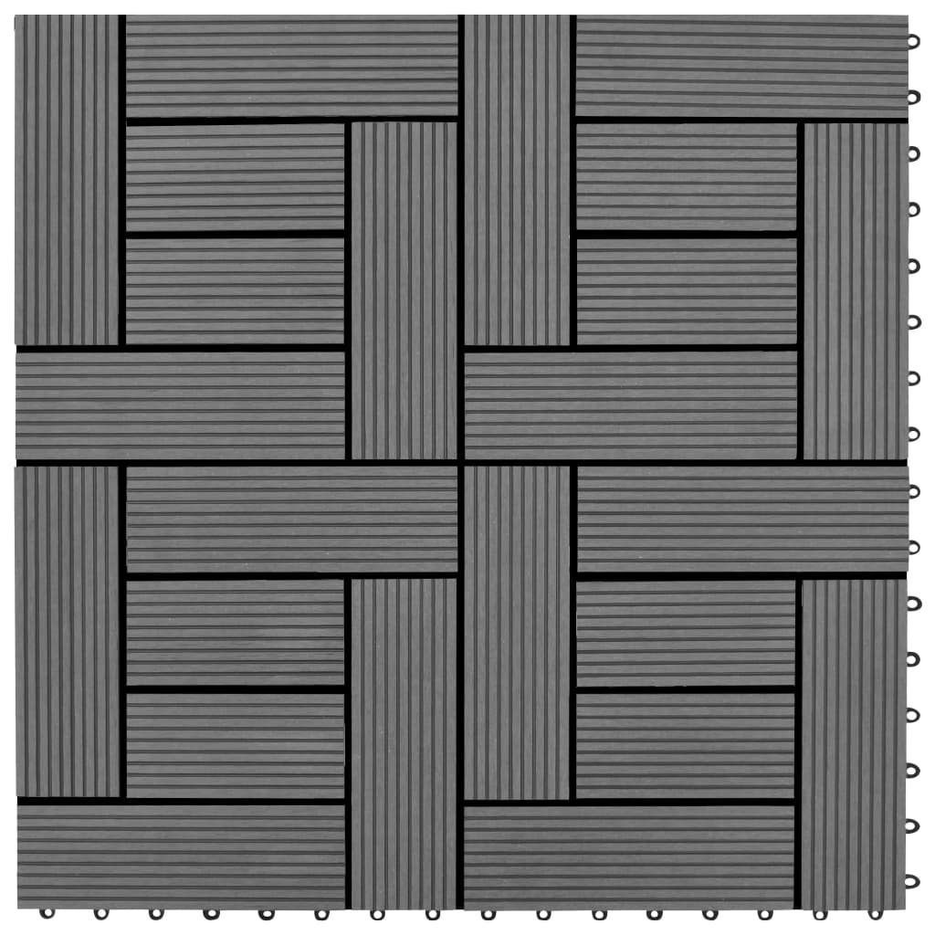 Tapferer Ping Terrassendielen Terrassenfliesen 11 Stk. 30 x 30 cm WPC 1 qm, (1-St)