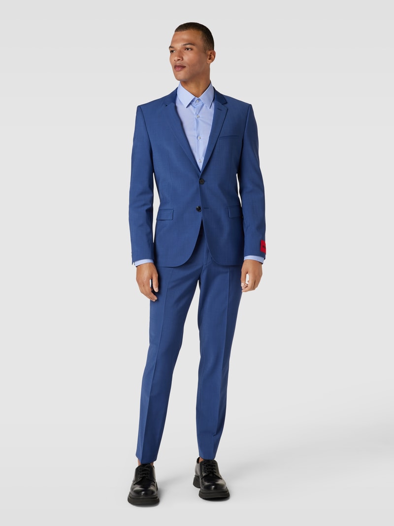 Slim Fit Business-Hemd mit Kentkragen Modell 'HANK' in bleu
