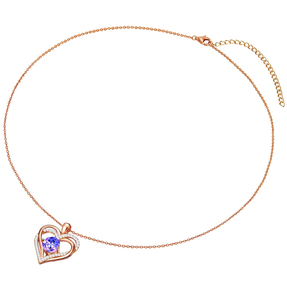 Rafaela Donata Chaîne de cristaux Swarovski Coeur Argent sterling Orné de cristaux Swarovski en  collier
