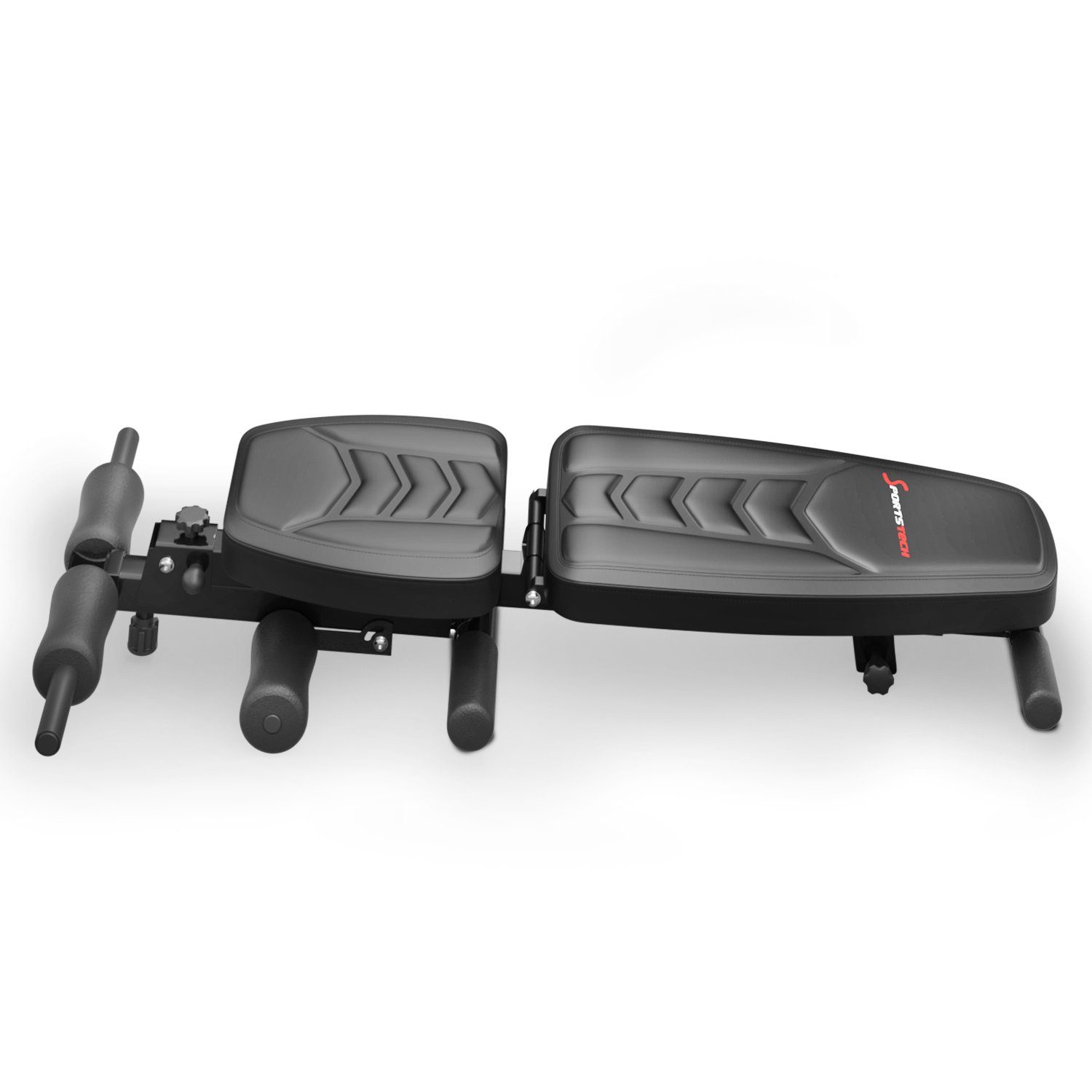Sportstech Hantelbank BRT500, 8in1 Rückentrainer und Bauchtrainer, Curlpult, klappbar