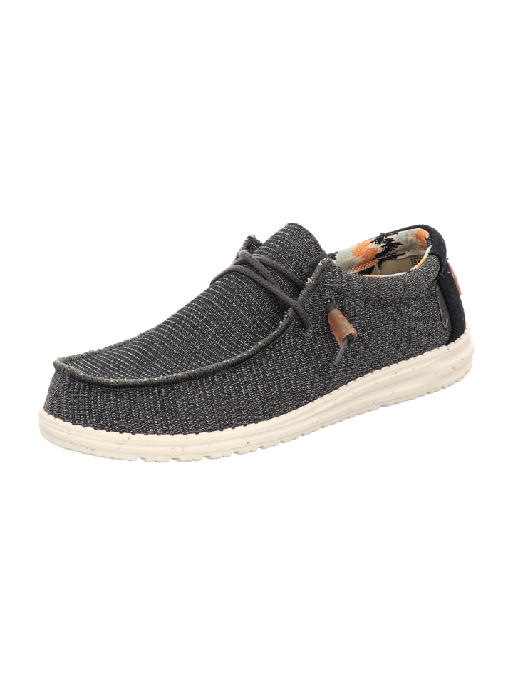 Hey Dude Mokassin Schnürschuhe in Grau günstig kaufen