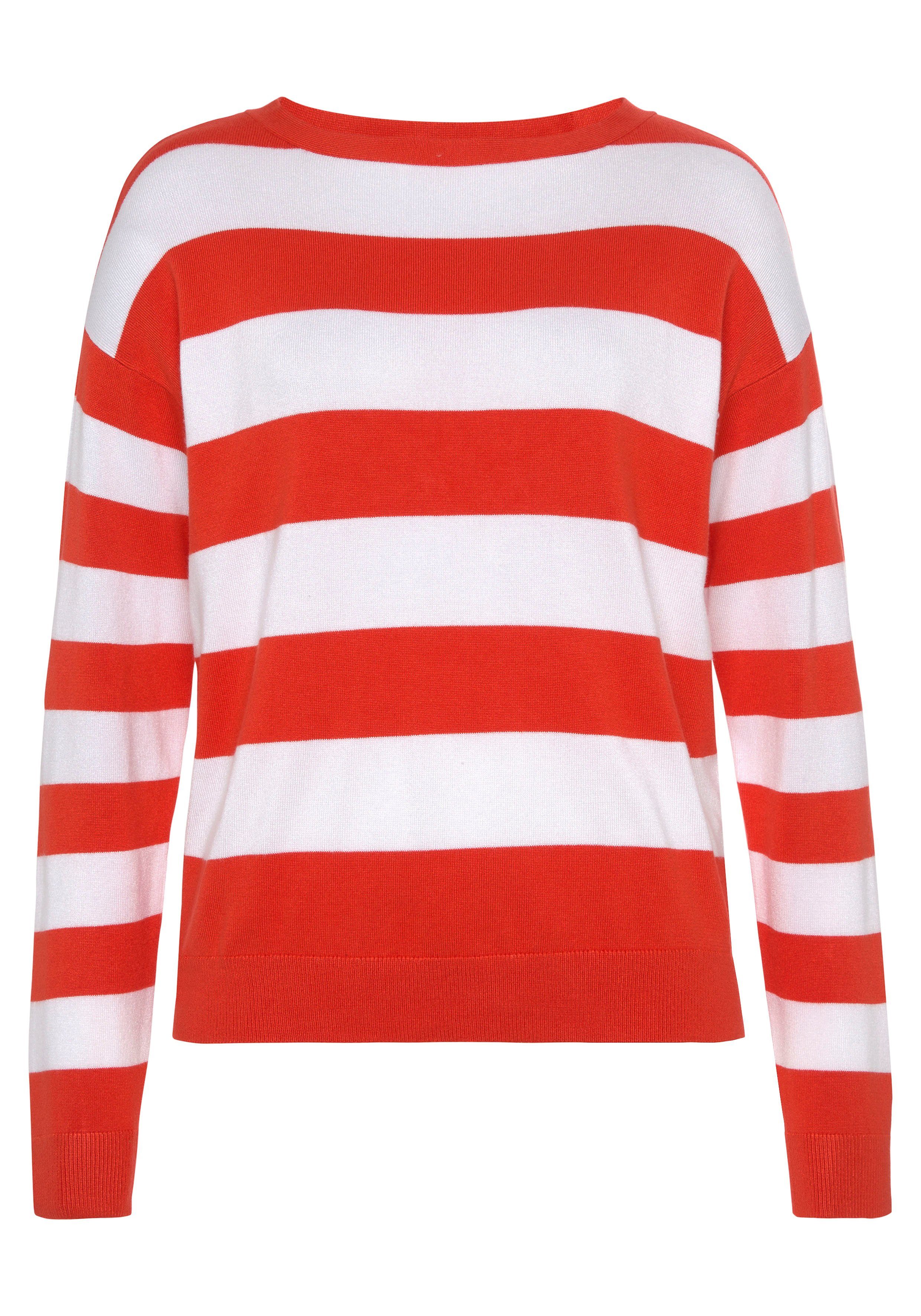 AJC Streifenpullover im Colourblocking mit U-Boot-Ausschnitt - NEUE KOLLEKTION