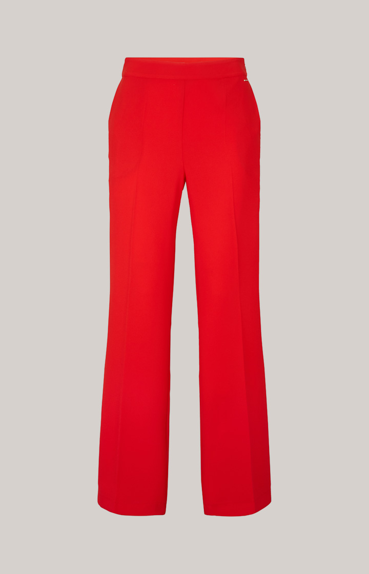 Crêpe-Marlenehose in Rot