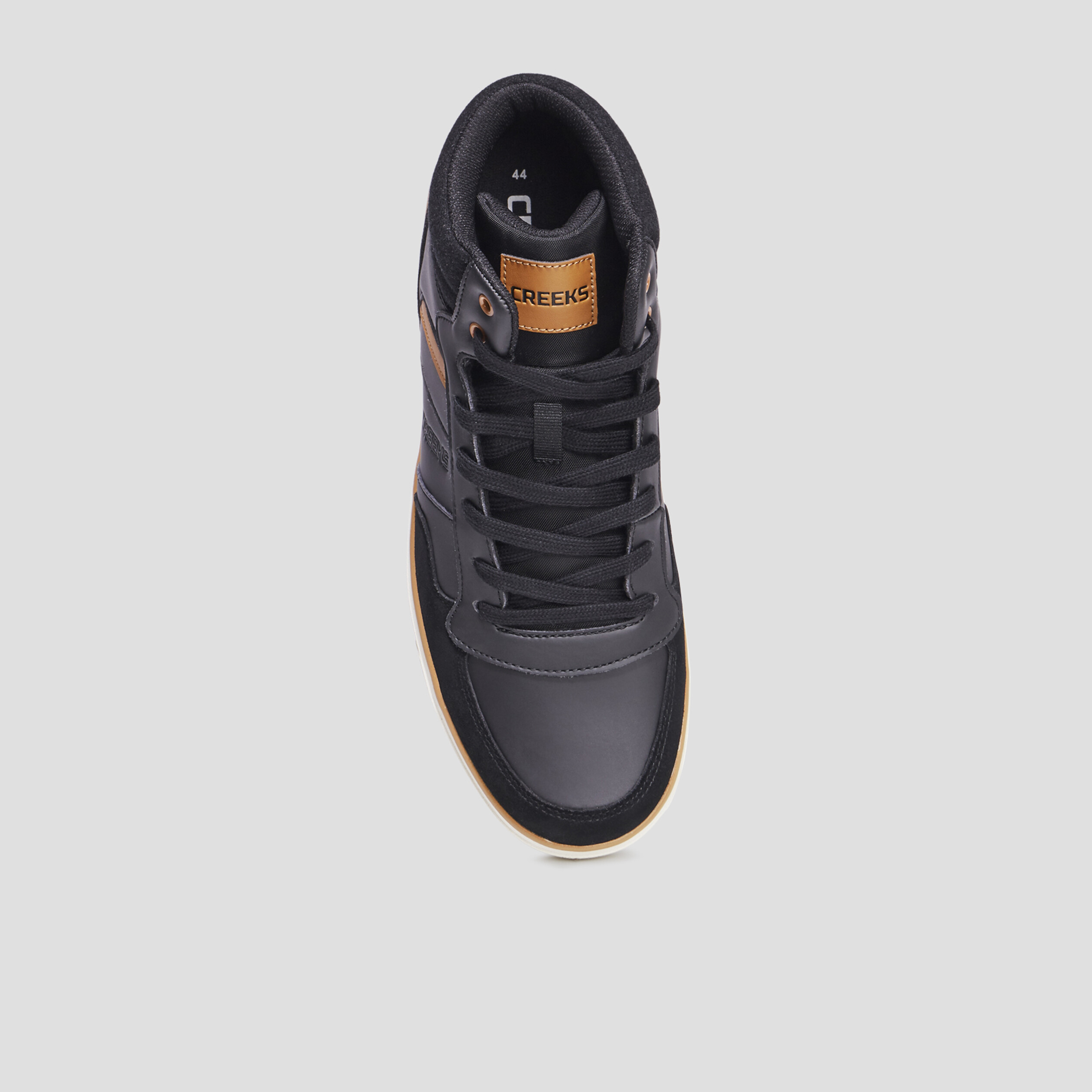 Baskets montantes à lacets Creeks Kibo noir homme | La Halle