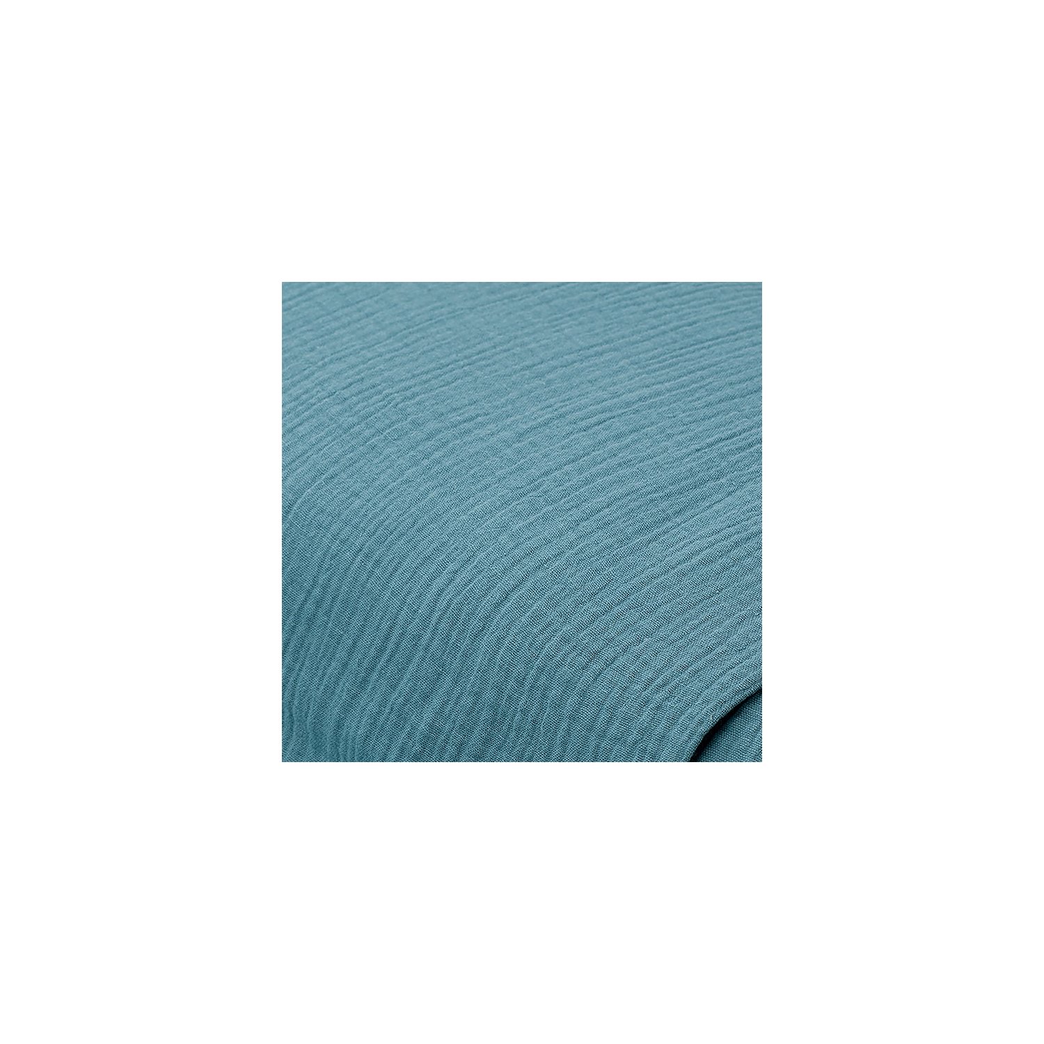 Musselin/Doppel-Gaze, aqua