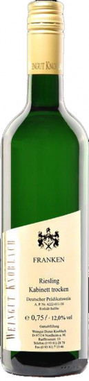 2020 Riesling Kabinett trocken - Weingut Knoblach