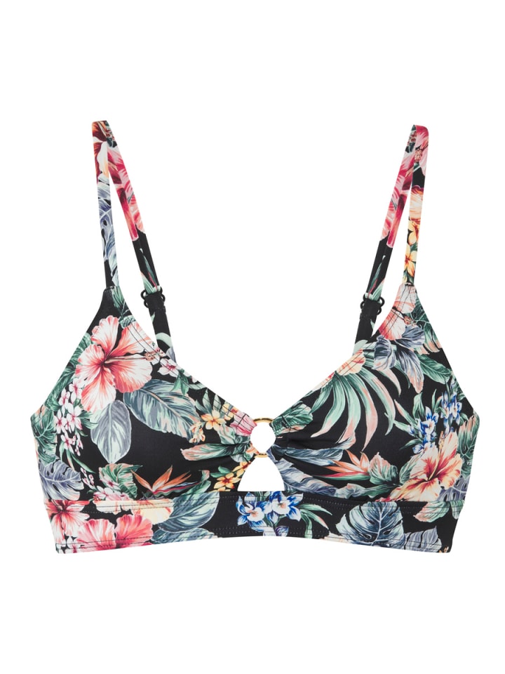 LASCANA Triangel-Bikini-Top in schwarz bedruckt günstig kaufen