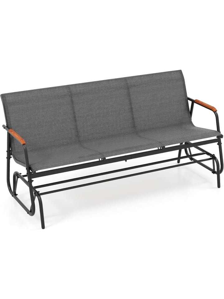 COSTWAY Gartenbank Schaukelbank 3-Sitzer in Grau günstig kaufen onesize