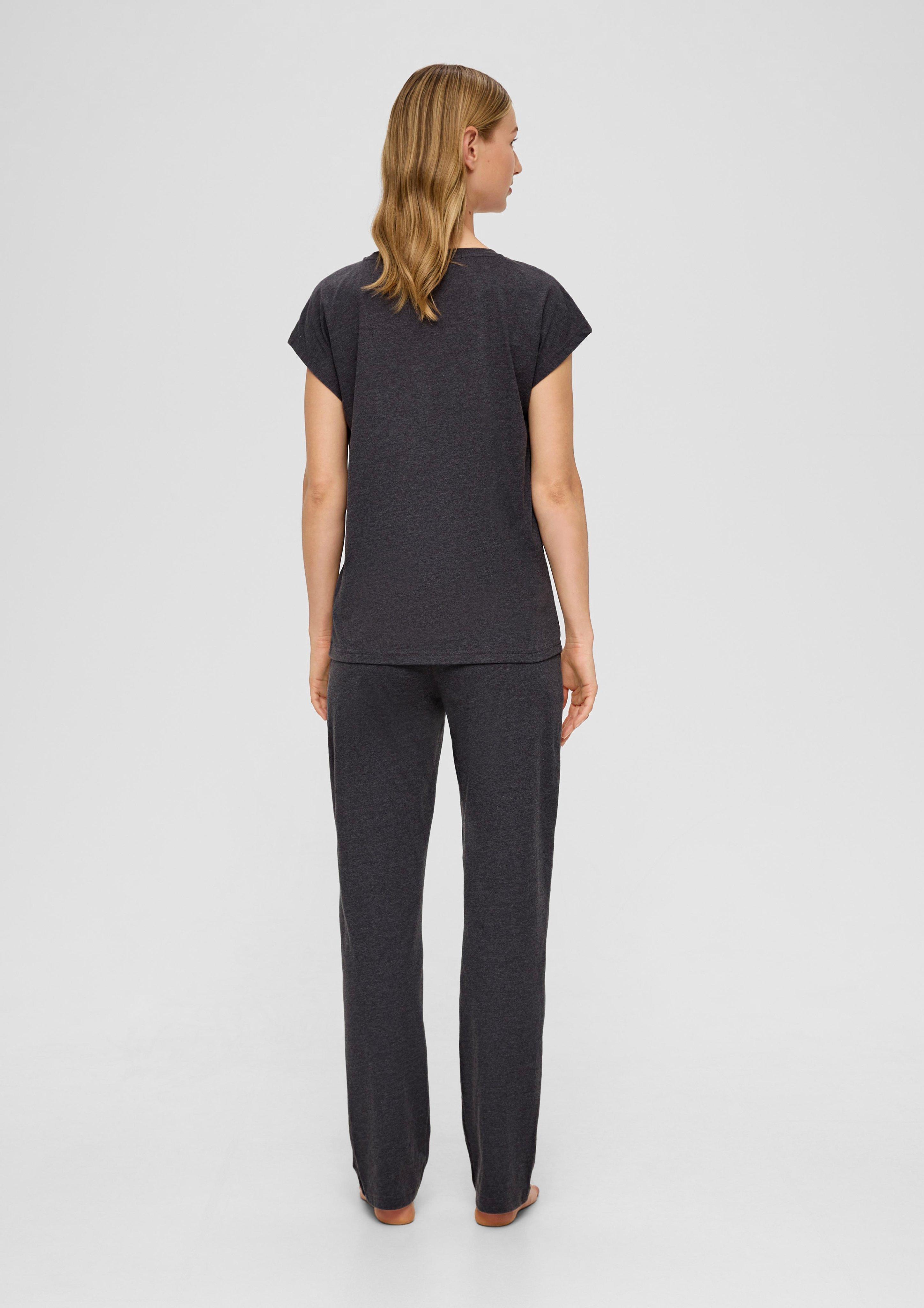 Pyjama-Set mit Spitzen-Detail  6008721-9500