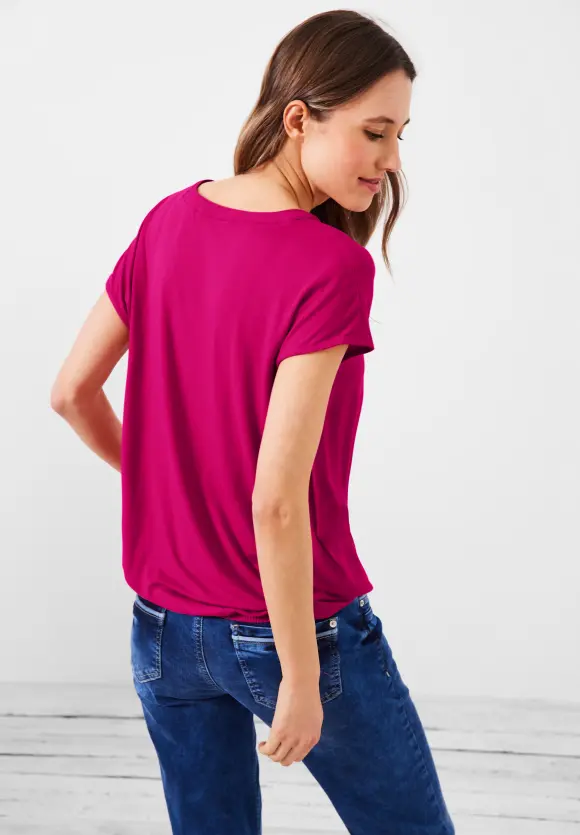 CECIL Bluse mit Tunikabändchen
