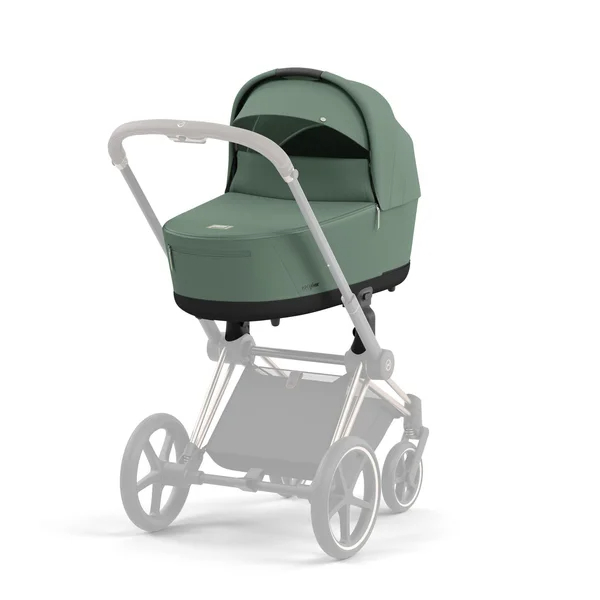 Cybex Priam V4 stroller set leaf green with matte black frame