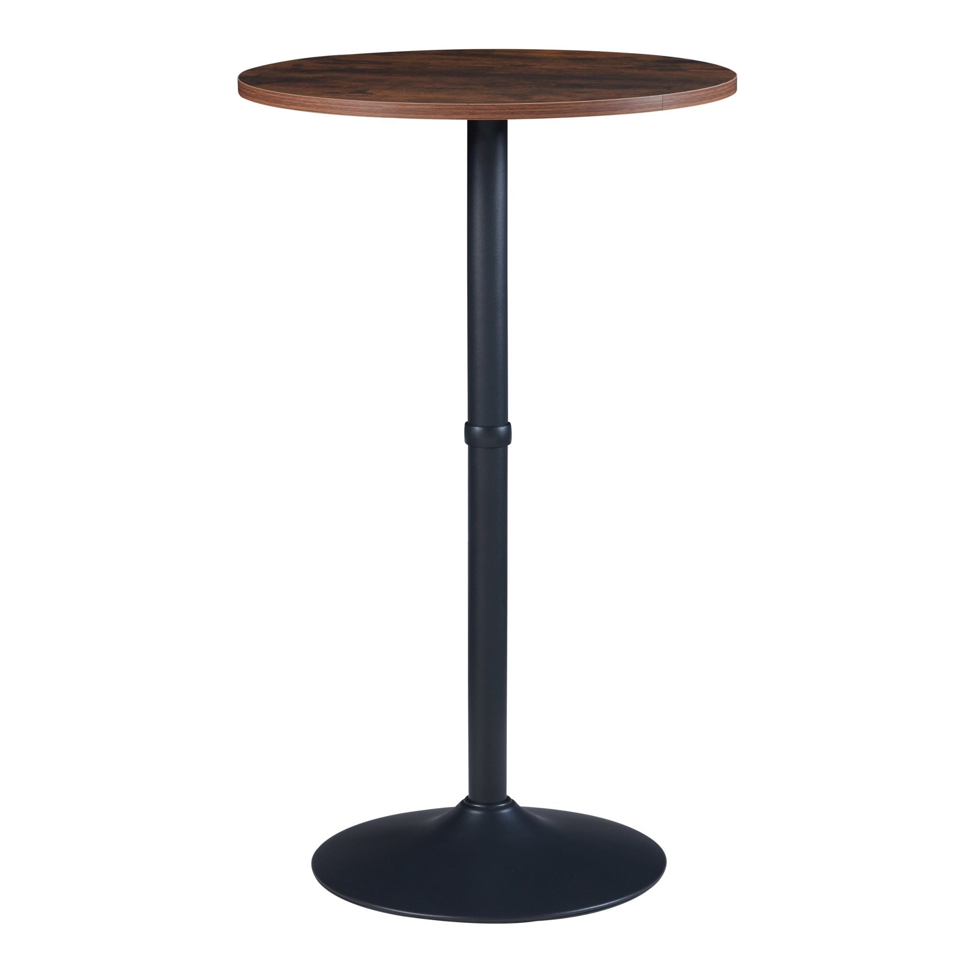 en.casa Bartisch, Vantaa Bistrotisch 100x60cm Walnuss / Schwarz