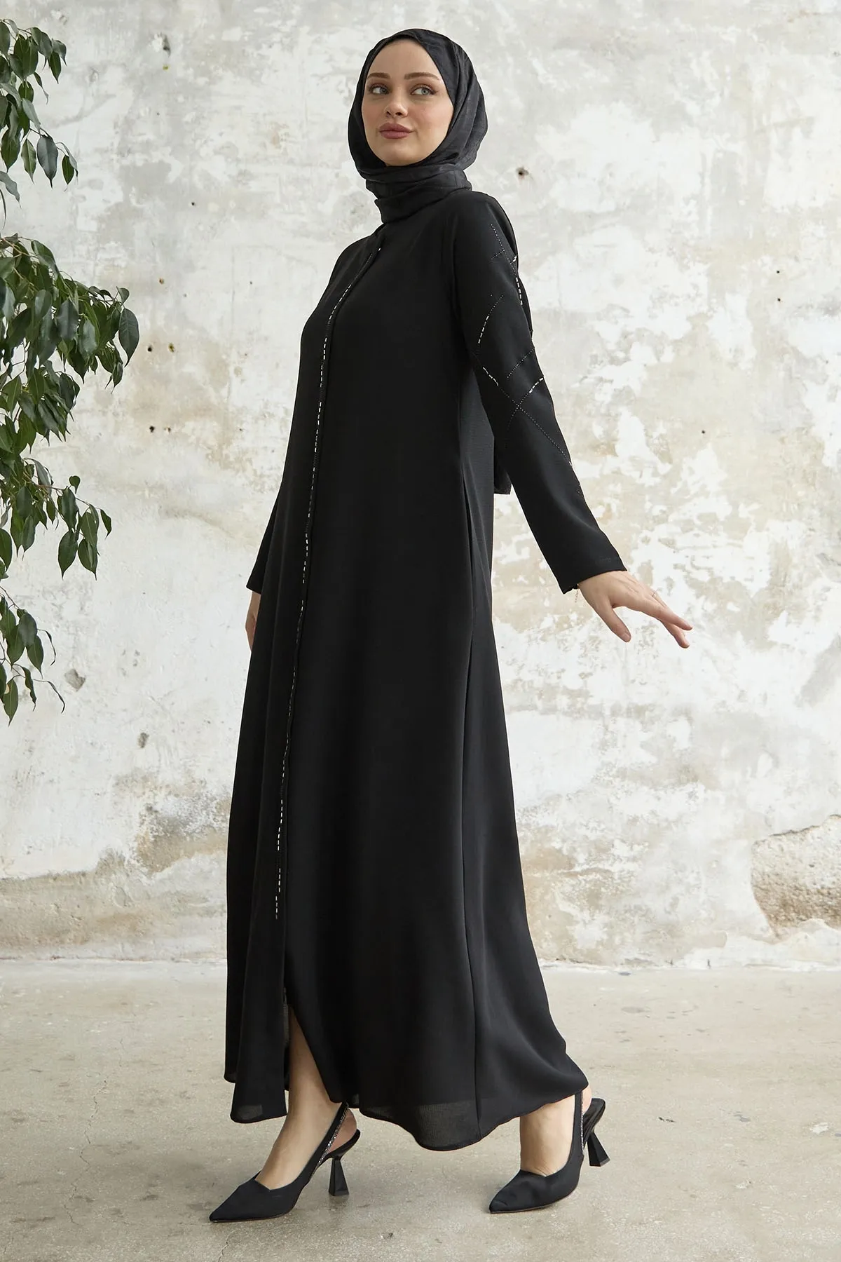 InStyle  Ferace mit sequentieller Steinstickerei - Schwarz