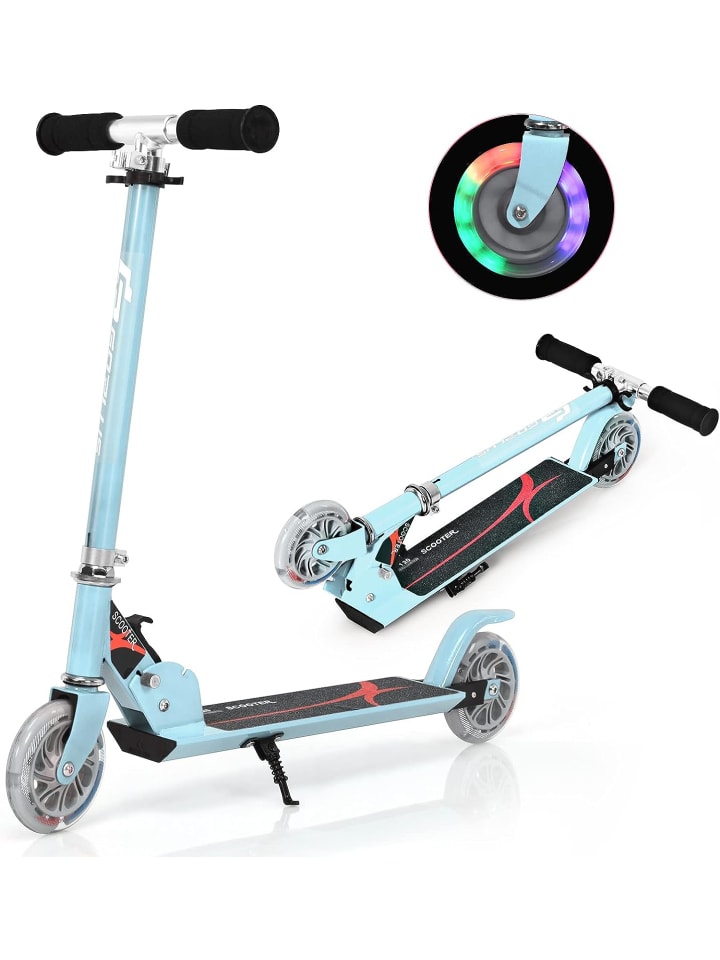 COSTWAY Kinderroller ab 4 Jahre in Hellblau günstig kaufen 70 cm