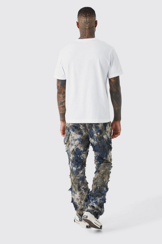 Slim-Fit Camouflage Cargo-Hose