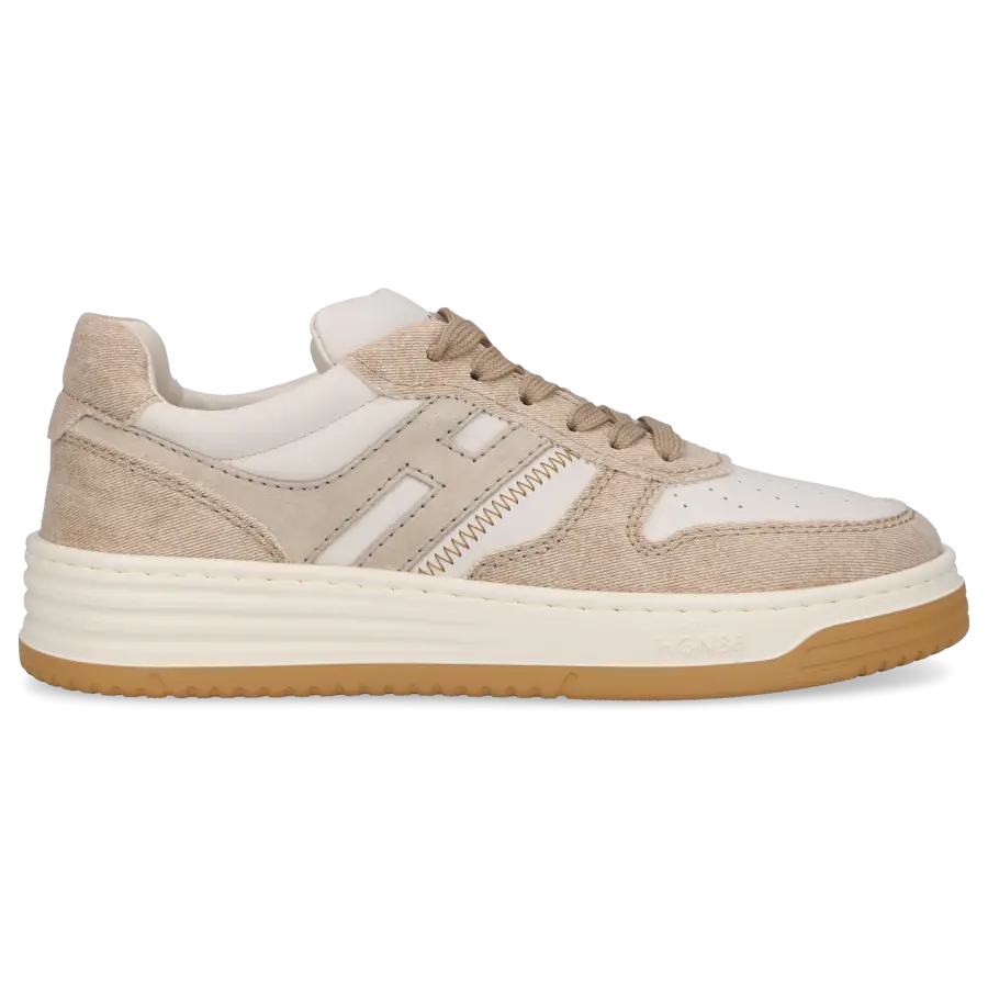 Hogan - Sneaker low H630 Kalbsleder Denim - beige