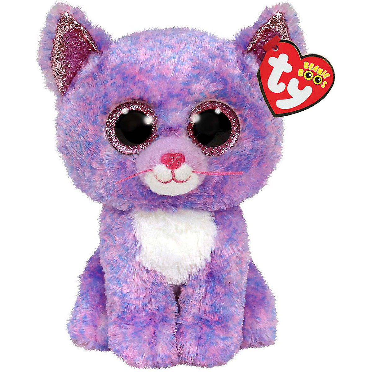 Cassidy Lavender Cat - Beanie Boo, 24 cm