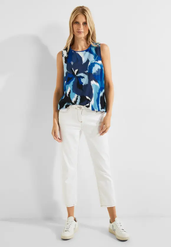 CECIL Ärmellose Printbluse