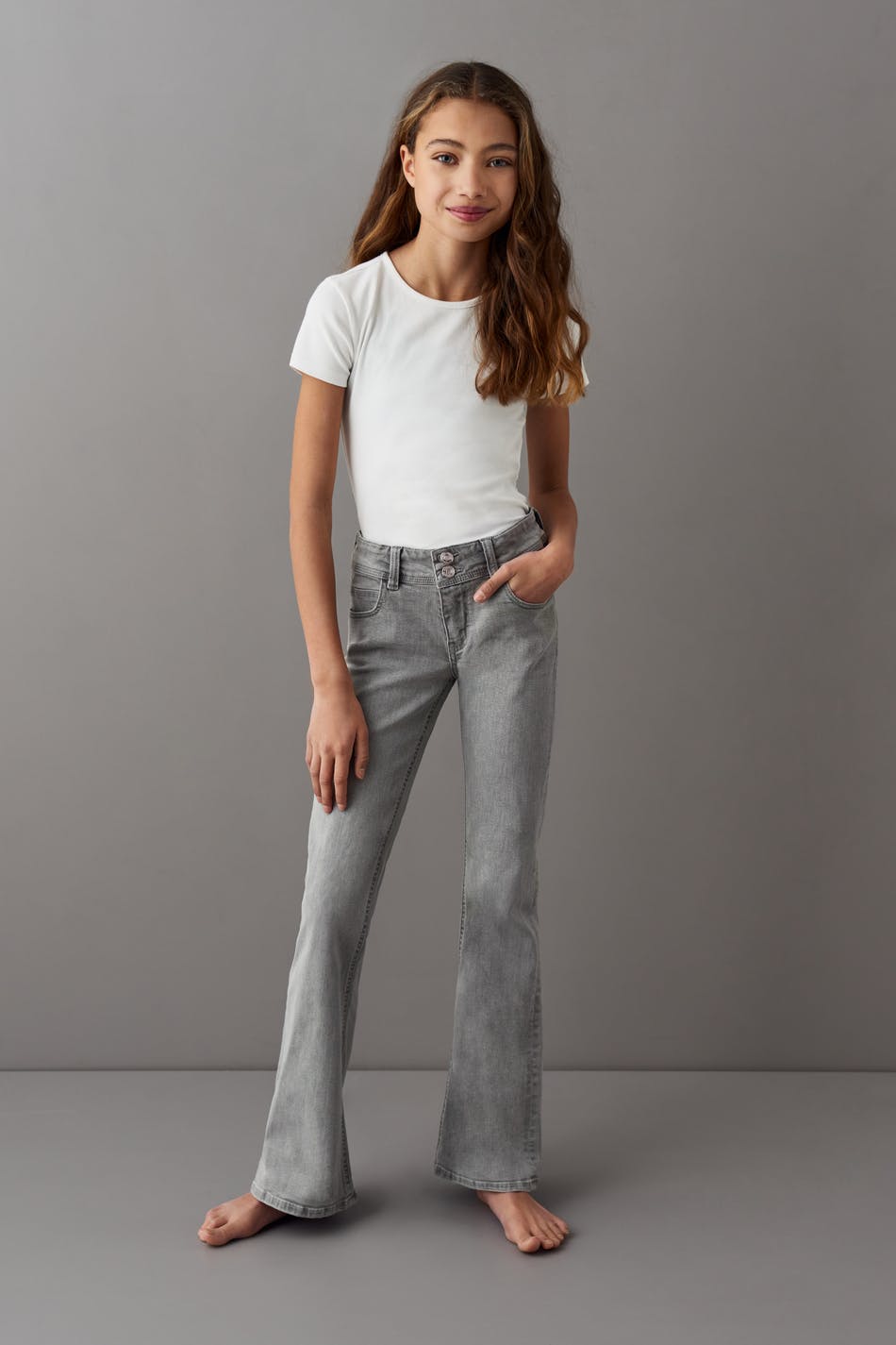 Low waist flare jeans