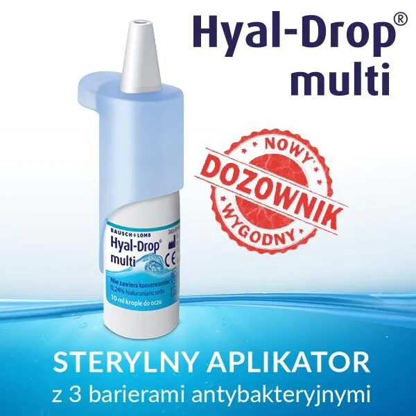 Hyal-Drop Multi, хидратантне капи за очи, без конзерванса