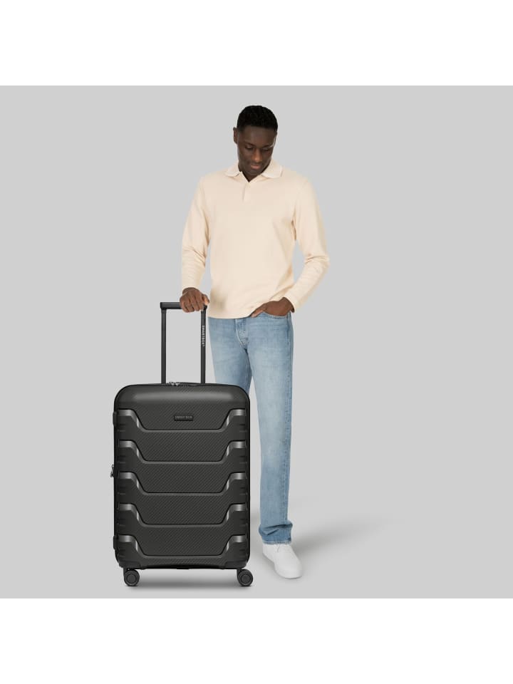 Smartbox Edition 01 4 Rollen Trolley 66 cm mit Dehnfalte in black günstig kaufen onesize