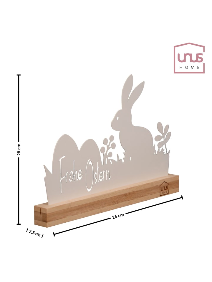 UNUS Aufsteller Frohe Ostern in Weiß günstig kaufen onesize