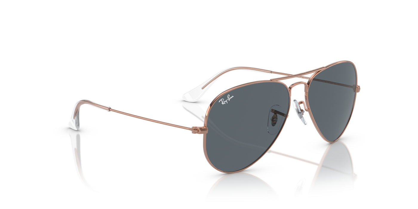 AVIATOR ROSE GOLD - Albastru-roz-auriu strălucitor